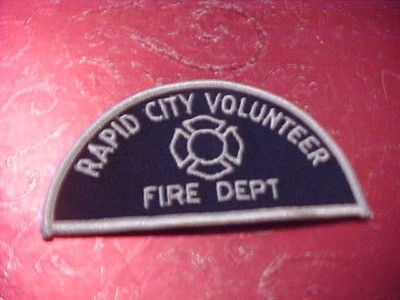 RAPID CITY CANADA FIRE DEPARTMENT PATCH SHOULDER SIZE NEW 4 1/2 X 2 INCH