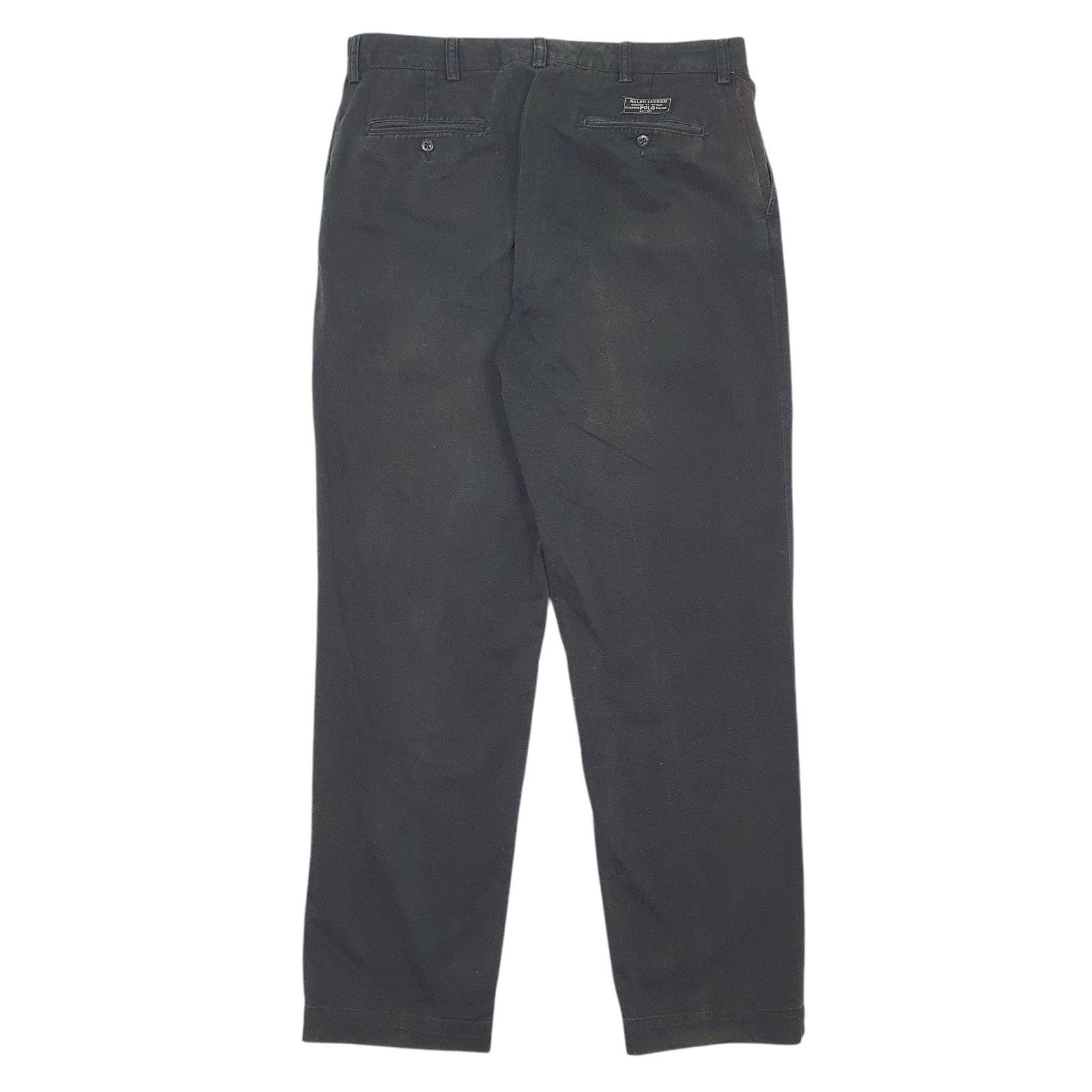 POLO RALPH LAUREN Prospect Pants Chino Trousers Cotton Black Mens W35 L32 image 3