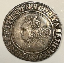 1561 Elizabeth I Silver Sixpence Coin mm Pheon Bust 1F