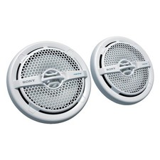 Sony XSMP1611 6.5" Dual-Cone 65 Watts RMS IPx5 1-Way Marine Speakers White 