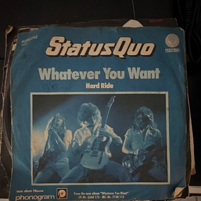Status Quo   Whatever You Want / Hard Ride 7'' Single Vinyl Schallplatte Vertigo