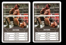 CM Punk WWE Wrestler 2025 Aamango Wrestling Game Cards - TWO Card Lot