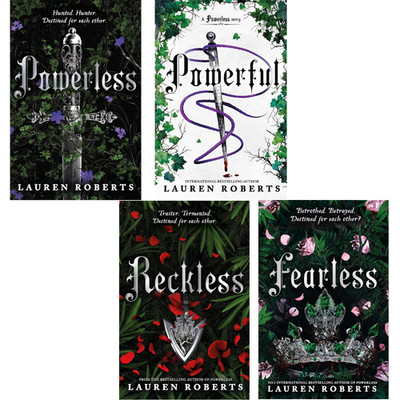 Powerless 4 Book Set by Lauren Roberts: Powerless, Powerful, Reckless & Fearless