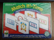The Learning Journey Match It Time Puzzle, 3 Yrs. , Factory Sealed 