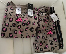 Adidas Sweat Suit 2 Piece Set Girls size 6