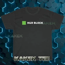 H&R Block Logo American T- Shirt Funny Size S to 5XL