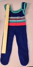 Vintage 1970s Baby Retro knit One Piece Romper Jumpsuit 6/9M EUC