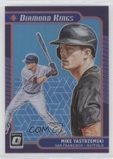 2021 Donruss Optic Diamond Kings Carolina Blue Prizm 14/50 Mike Yastrzemski uk2
