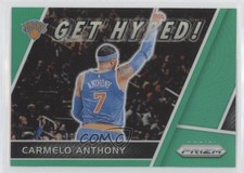 2017-18 Panini Prizm Get Hyped! Green Prizm Carmelo Anthony #GH-CA HOF 02v3