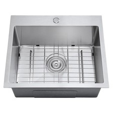20 Inch Drop in Kitchen Bar Sink Brushed, 304 Stainless Steel Single Bowl Top...