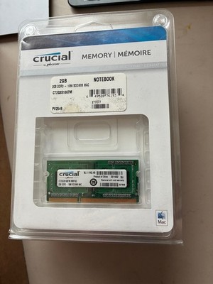 Crucial PC3-8500 2 GB SO-DIMM 1066 MHz DDR3 SDRAM Memory (CT2G3S1067M)