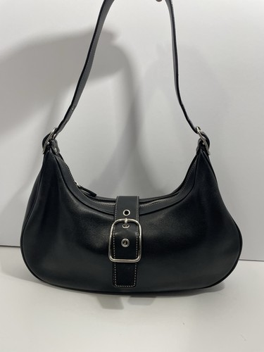 Coach Hamilton Soho Hobo Black Leather Buckle Shoulder Bag