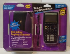 2002 Texas Instruments TI-83 Plus Graphing Calculator Ultra-Violet w/Case NEW