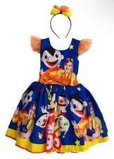 Bely y Beto Girl Birthday Party Dress Headband Costume 3-9 Years