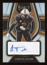 2022 Panini Select Draft Picks Alontae Taylor #RS-ATA Autograph Silver