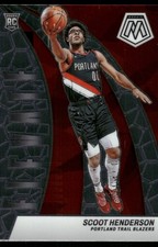 2023-24 Panini Mosaic #9 Scoot Henderson Elevate Portland Trail Blazers