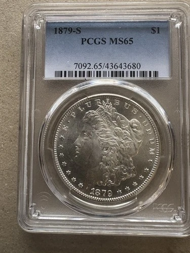 1879-S Morgan Silver Dollar PCGS MS65 VERY NICE Free Ship PL