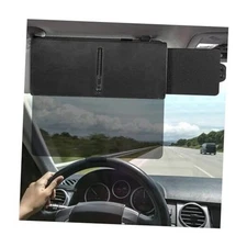 Polarized Car Sun Visor Extender with Zipper Slider, Adjustable Driver Side