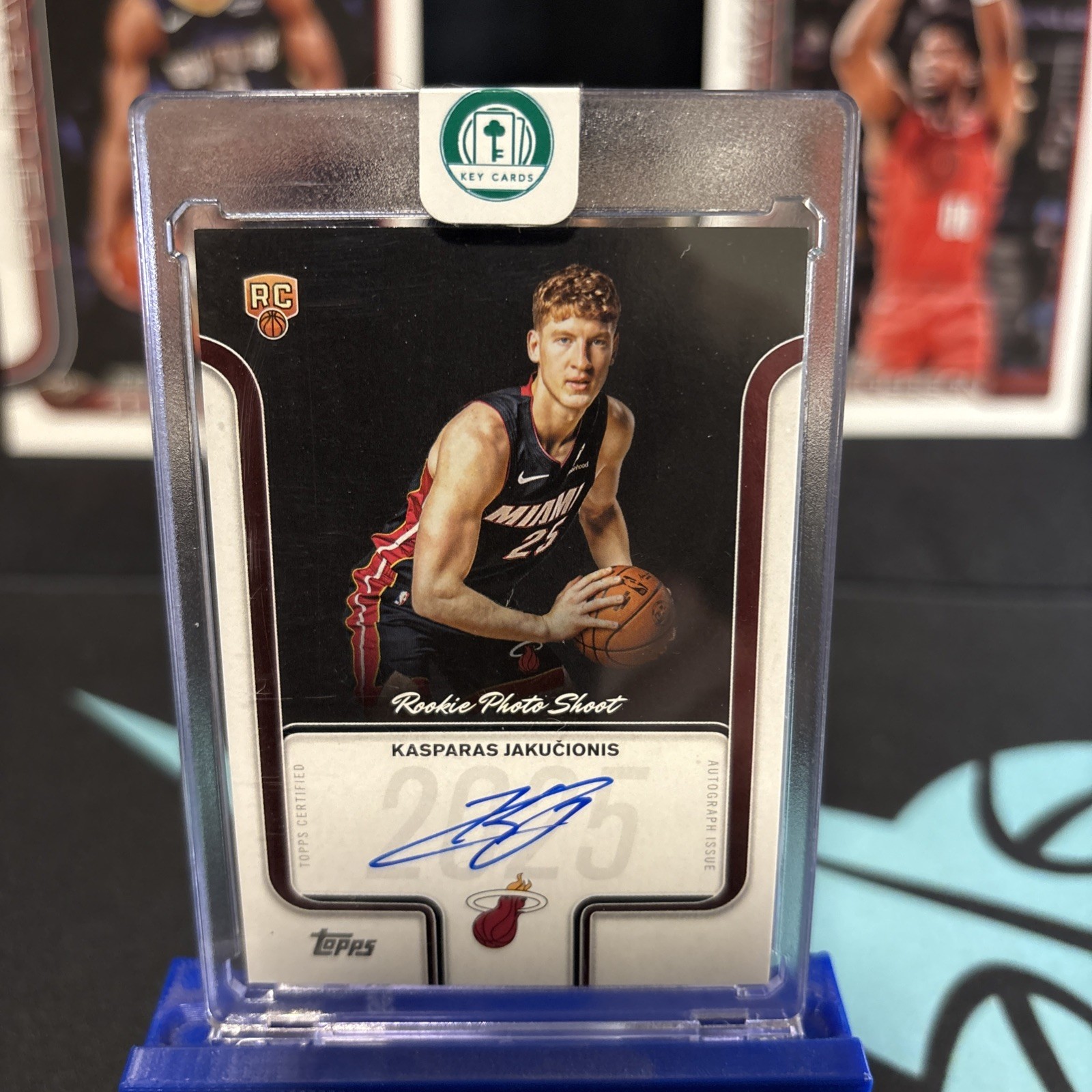2025 Topps Basketball Rookie Photo Shoot Kasparas Jakucionis Auto