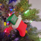 5 Pcs Christmas Stocking Tree Ornaments – Plastic Festive Xmas Decor