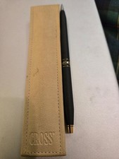 CROSS LADIES MATTE BALLPOINT PEN/MECHANICAL PEN RARE VTG IN POUCH USA
