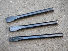 3x Recycled Cold Chisels (size 20cm)