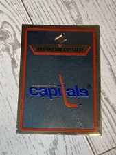 1990-91 Panini Album Sticker Card Hockey Team Logo Washington Capitals #162 NHL