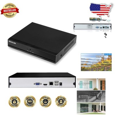 Secure 16-Channel 4K NVR 6TB 8MP Ultra HD H.265+ Remote View