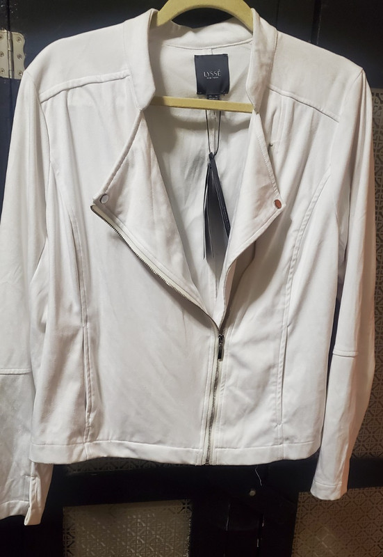 NWT! Lysse Ladies Vegan Suede Moto Jacket - Size XL