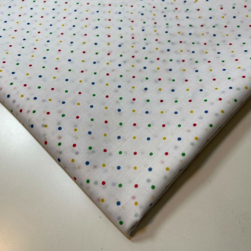 PEA PIN SPOT PUDSEY DOT FABRIC POLYCOTTON DRESS CRAFT QUILTING MATERIAL 44" - Picture 35 of 35