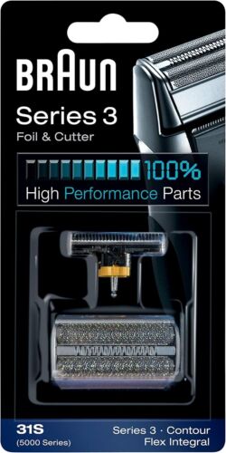 BraunSeries 3 Electric Shaver Foil Cartridge 31S Compatible with 5000 Series-
