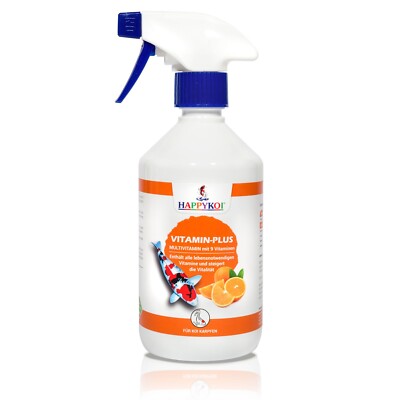 HAPPYKOI 0,25 Liter Vitamin Plus  Futterzusatz Futter Zusatz Koi Fischöl