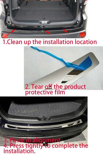 For Mitsubishi Outlander 2024 Rear Bumper Protector Scuff Guard Car Accessories - Picture 3 of 14