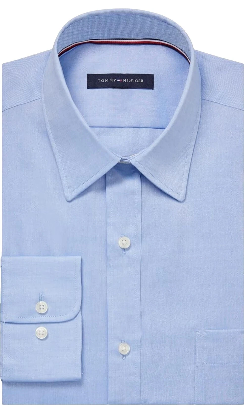 Camisas de vestir para hombre Tommy Hilfiger de patrón liso 100 % algodón