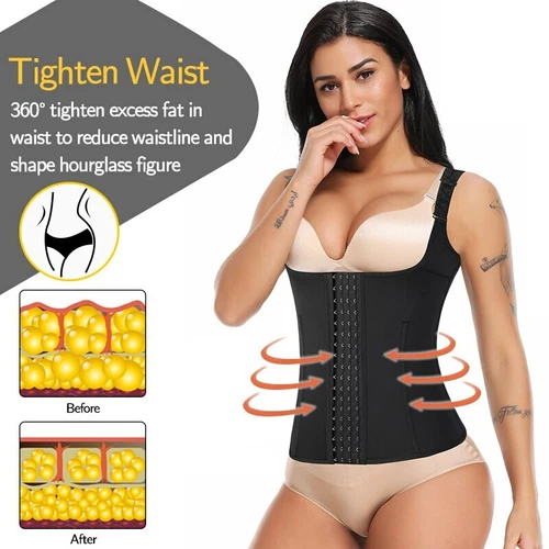 Mujeres Más Delgado Body Modelador Entrenador de Cintura Bajo el Busto Cincher Corsé Chaleco Prendas con Forma - Imagen 8 de 22