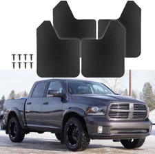4Pcs Front & Rear Mud Flaps Splash Guards Splashguards For Dodge Ram 1500