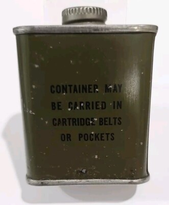 PL Military 2 oz Gun Oil Tin American Oil & Supply Newark N.J.