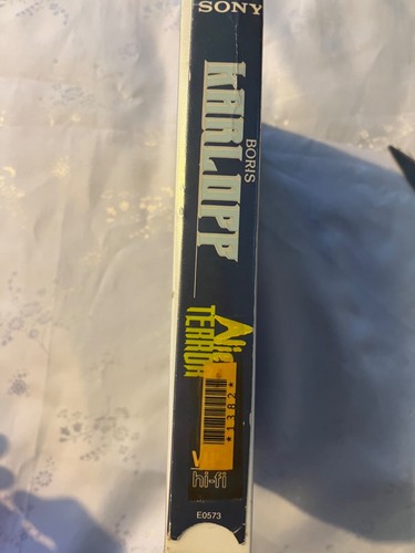 Alien Terror VHS Sony Parasol Group 1986 Boris Karloff  Vintage Horror Tested - Foto 2 di 4