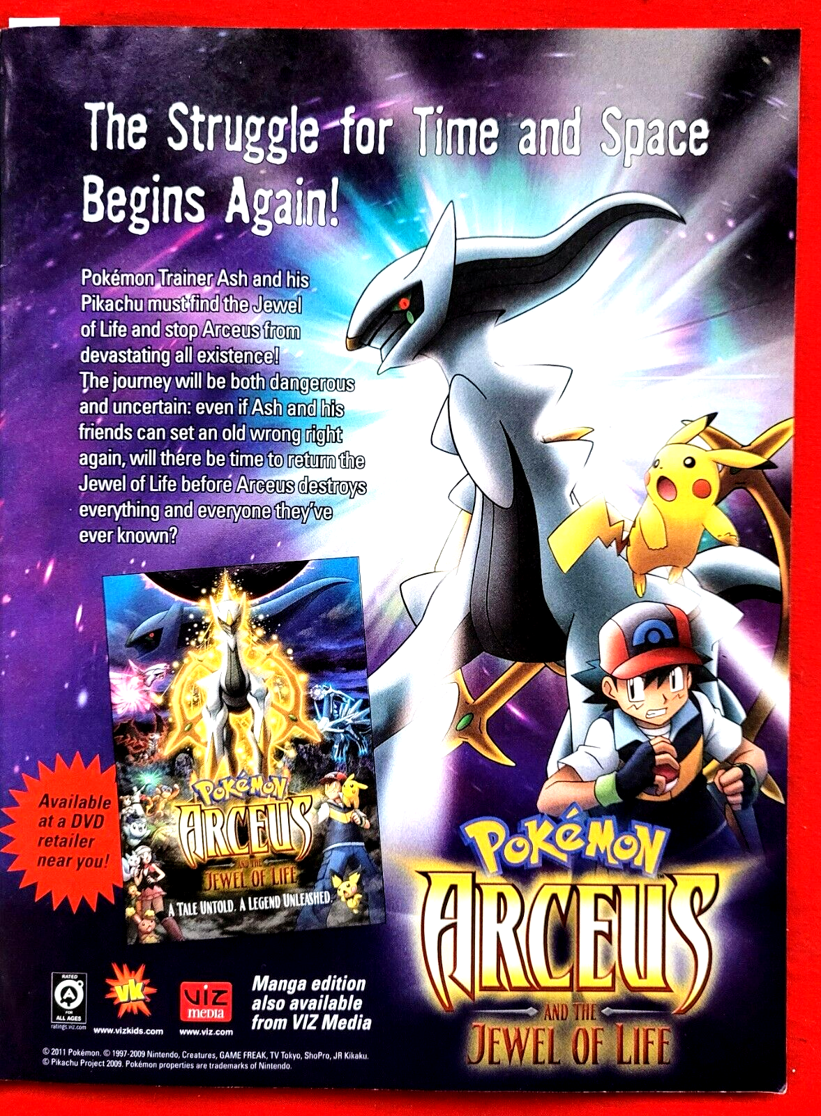 Pokemon Arceus and the Jewel of Life Movie Poster (11 x 17) - Item #  MOVIB66760