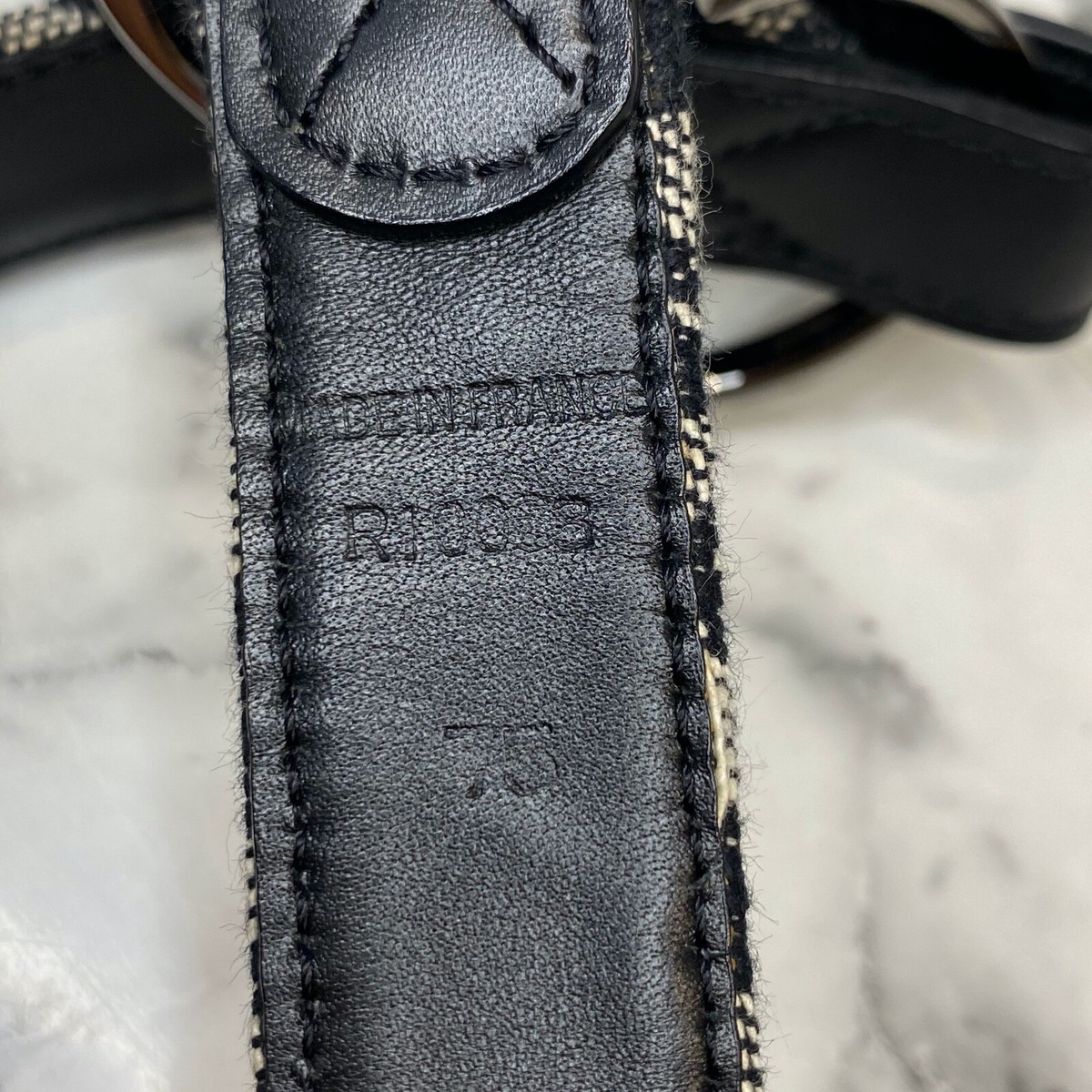 CHRISTIAN DIOR Galliano Vintage Black Diorissimo Canvas CD CHRISTIAN DIOR Galliano Vintage Black Diorissimo Canvas CD