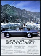 1986 Jaguar XJS XJ-SC Cabriolet car photo unusual UK vintage print ad