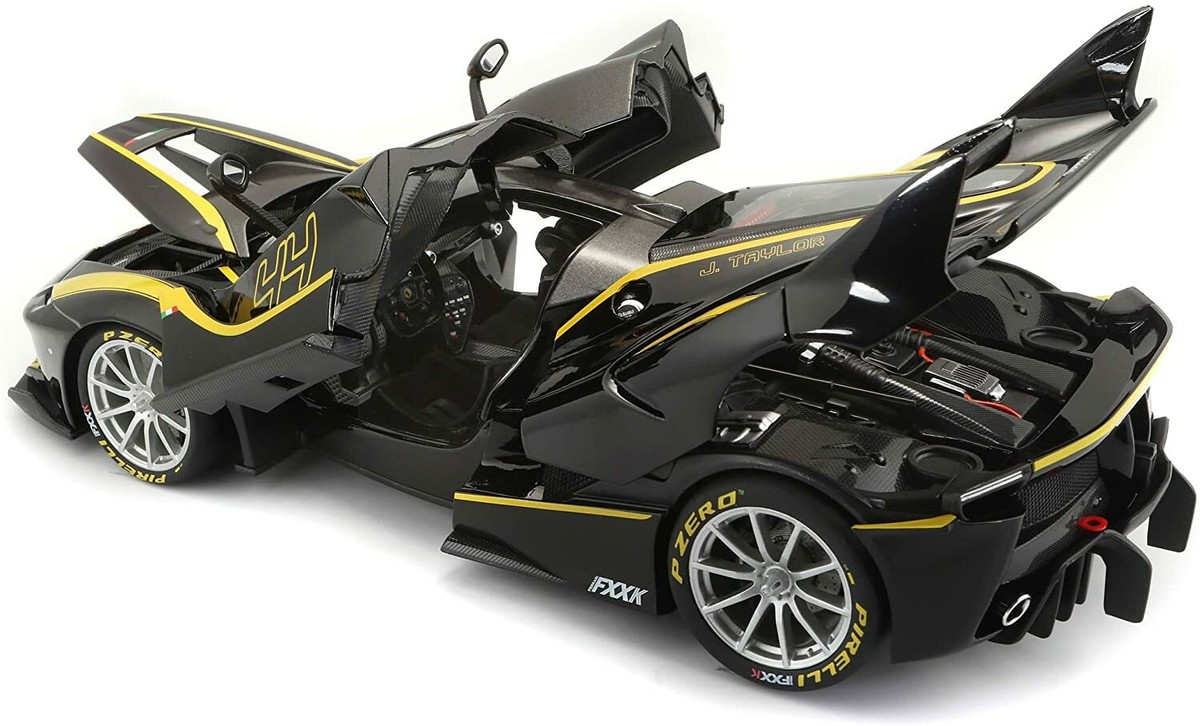 1 18 Ferrari Fxx-k Diecast Model Black Bburago for sale