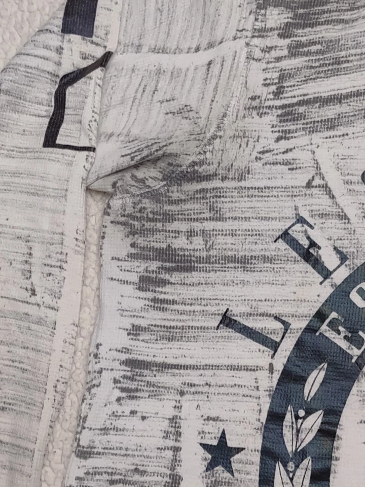 Rawyalty Couture Camisa Térmica Con Capucha Adornada Blanca Negra Para Hombre XL X-Large Foto 4 de 4