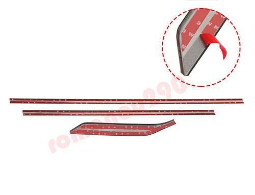 For Nissan Altima 2019-2021 Stainless Black Window Bottom Strip Cover Trim 6pcs - Picture 3 of 10