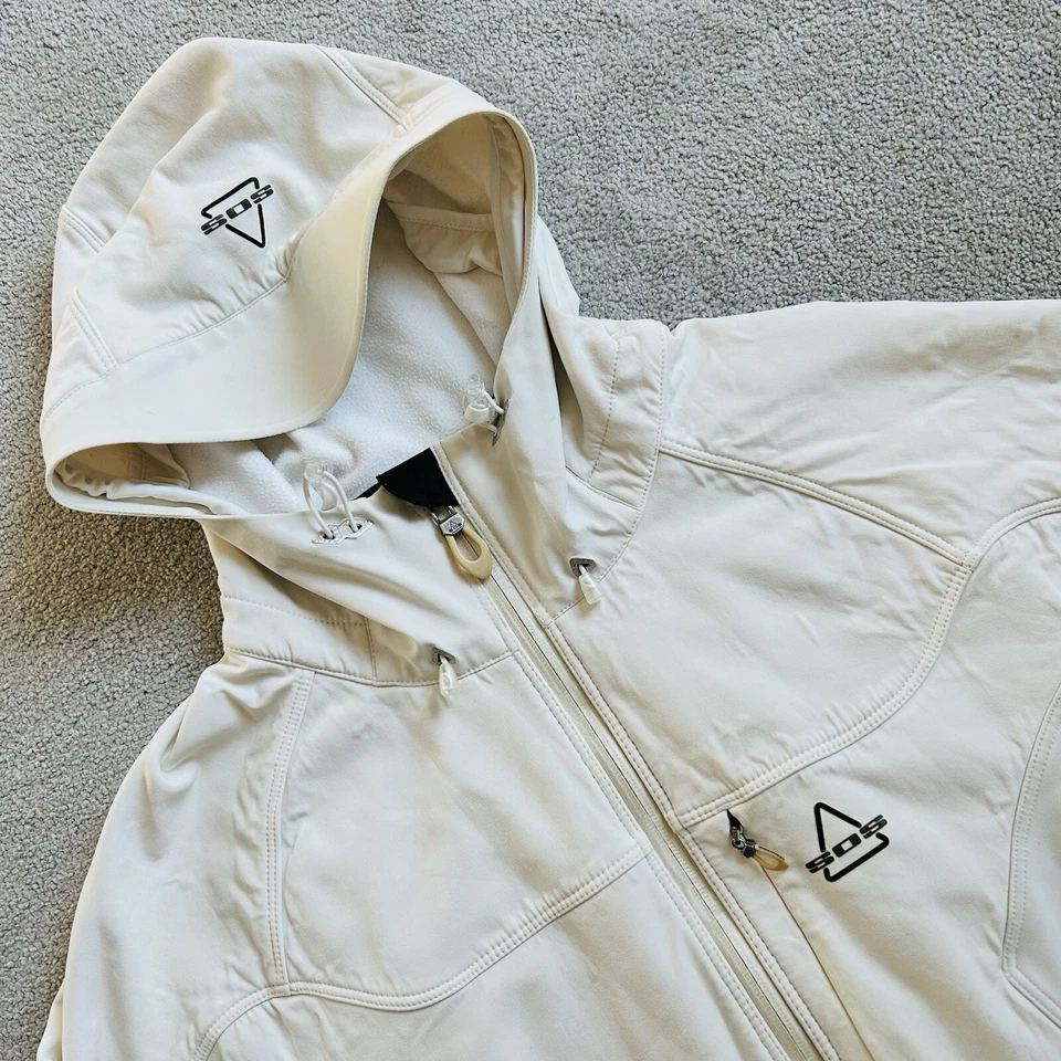 Mujer SOS Ropa Deportiva de Suecia Talla 40 UK 12 Blanco Activo Esquí Nieve Chaqueta Abrigo Foto 3 de 4