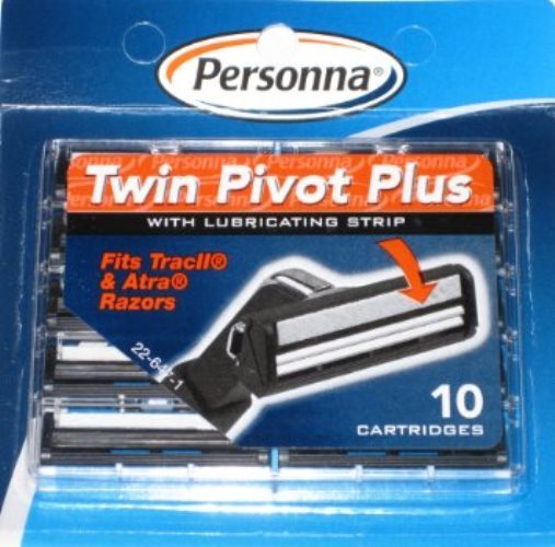 Personna Twin Pivot Plus Cartridges for Atra, Trac II-(1 Pack of 10)