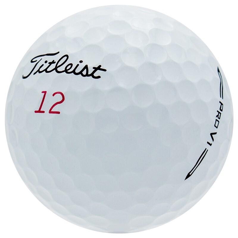 12 Titleist Pro V1 2023 Red Number 12 Pristine Quality AAAAA