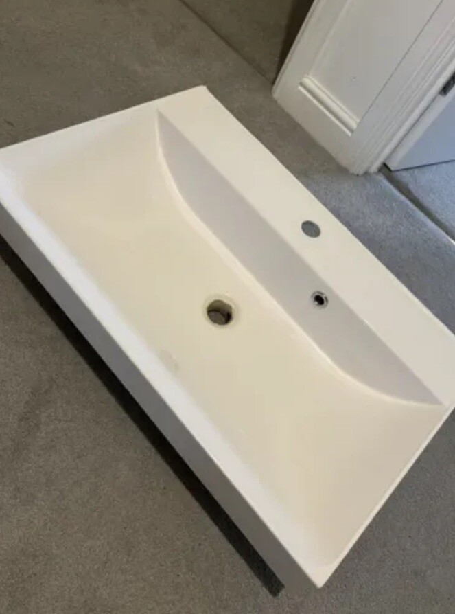 Crosswater Seattle Bathroom Vanity Unit and Zio Sink eBay