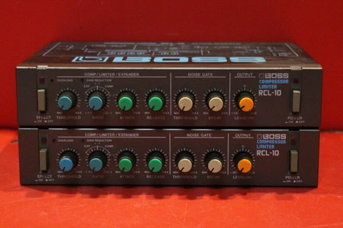 USED BOSS RCL 10 Compressor Limiter RCL-10 Micro Rack Series Pair Set U2227 2404