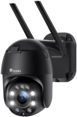 ctronics 5X Optical Zoom Security Camera Outdoor WiFi, PTZ Dome WiFi Camera
